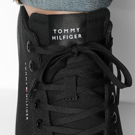 Tommy Hilfiger - Zapatillas Vulc Low Canvas 4882 Negro