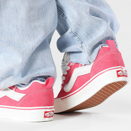 Vans - Zapatillas Mujer Knu Skool 9QCBJ11 Retro Color Rosa True Blanco