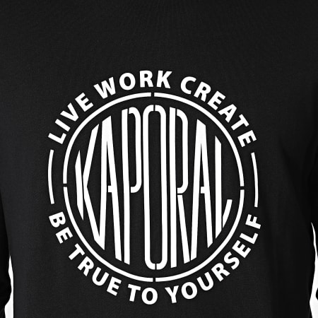 Kaporal - Essentiel BOLLIM12 Camiseta de manga larga Negro