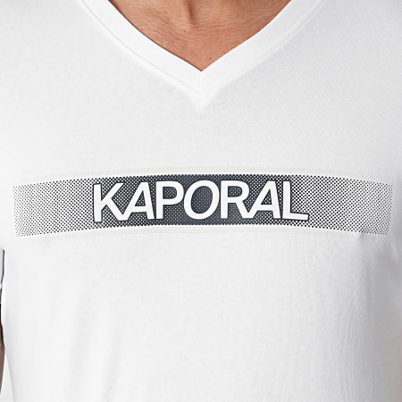 Kaporal - BRADM11 Essential Camiseta cuello pico Blanco