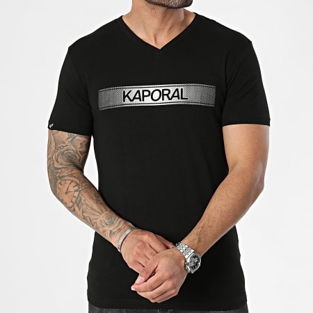 Kaporal - Camiseta Essentiel Cuello en V BRADM11 Negro