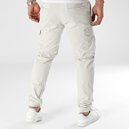 KZR - Pantalones cargo gris claro