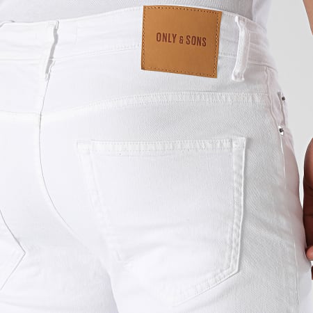 Only And Sons - Jeans Slim Loom Bianco