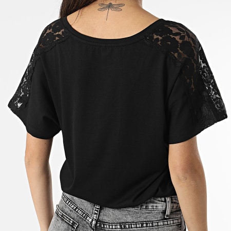 Only - Tee Shirt Femme Moster Noir