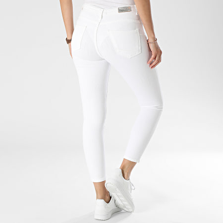 Only - Jean Skinny Femme Power Mid Pushup Blanc
