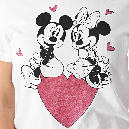 Only - Mickey Woman Tee Shirt Bianco