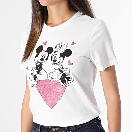 Only - Mickey Woman Tee Shirt Bianco