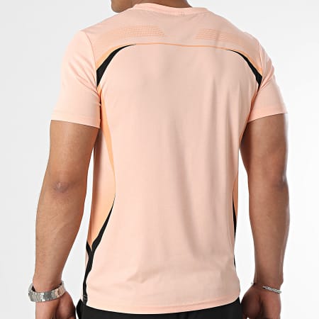 Zayne Paris  - Conjunto de camiseta naranja negra y pantalón corto de jogging