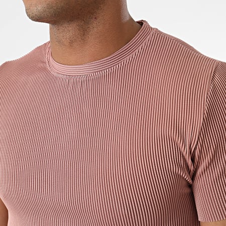 Zayne Paris  - Conjunto de camiseta rosa y pantalón corto de jogging