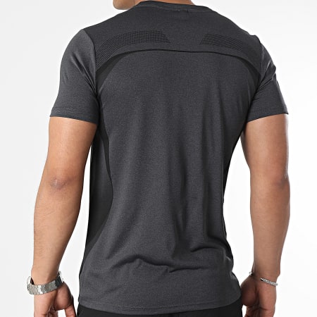 Zayne Paris  - Set di maglietta e pantaloncini da jogging grigio antracite e nero