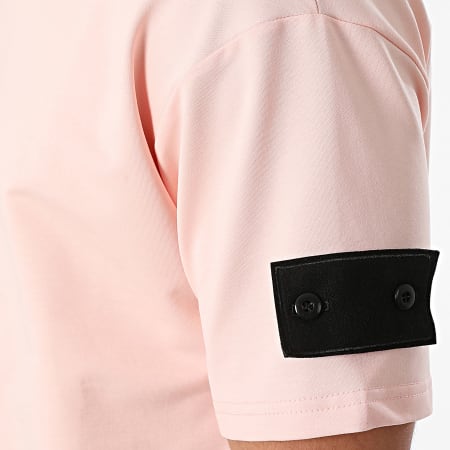 Zayne Paris  - Conjunto de camiseta rosa y pantalón corto tipo cargo