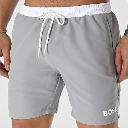 BOSS - Shorts de baño Starfish 50515191 Gris