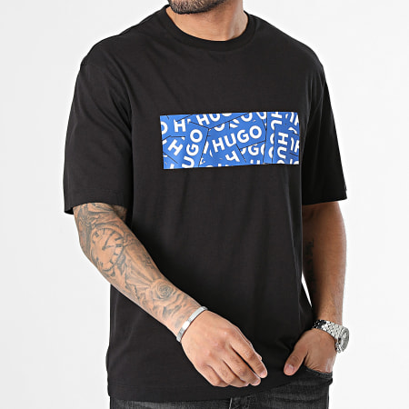 Hugo Blue - Camiseta Nalayo 50515203 Negro Azul Real