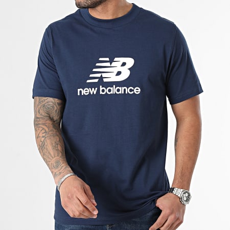 New Balance - Tee Shirt MT41502 Bleu Marine
