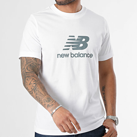 New Balance - Camiseta MT41502 Blanca