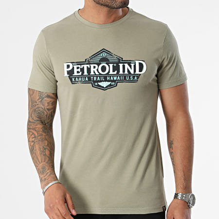 Petrol Industries - Camiseta M-1040-TSR602 Caqui Verde