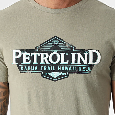 Petrol Industries - Camiseta M-1040-TSR602 Caqui Verde