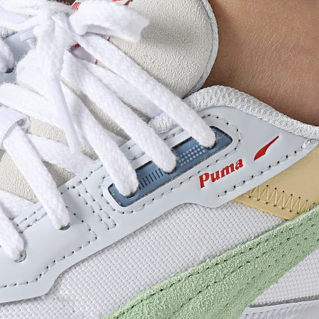 Puma - Blktop Rider BTS Sneakers Donna 394723 Puma White Pure Green Zen Blue