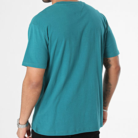 Tommy Jeans - Tee Shirt Linear Logo 7993 Bleu Canard