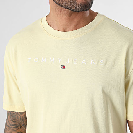 Tommy Jeans - Tee Shirt Linear Logo 7993 Jaune