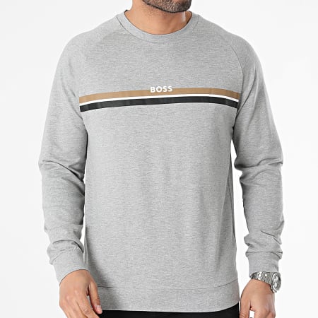 BOSS - Tee Shirt Manches Longues Authentic 50515159 Gris