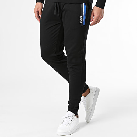 BOSS - Auténtico conjunto de camiseta de manga larga y pantalón de chándal 50515163 Negro