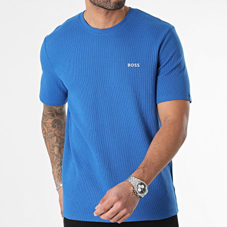 BOSS - Camiseta Waffle 50480834 Azul real