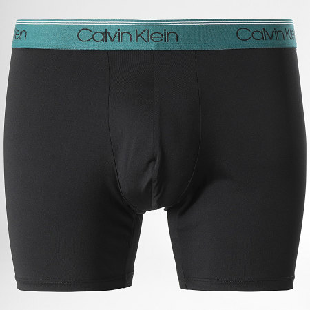 Calvin Klein - Set di 3 boxer NB2570A Nero Grigio Blu Petrolio