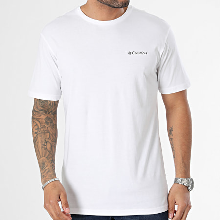 Columbia - Tee Shirt North Cascades 1834041 Blanc