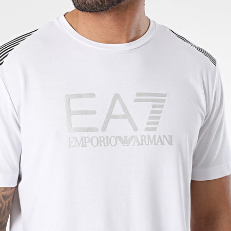 EA7 Emporio Armani - Camiseta 3DPT29-PJULZ Blanco Plata