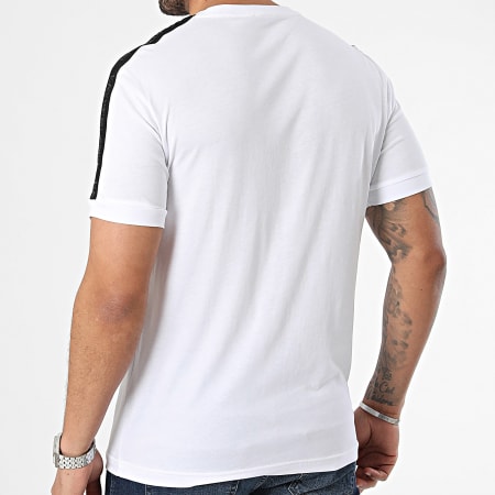 EA7 Emporio Armani - 3DPT35-PJ02Z Camiseta de rayas blanca