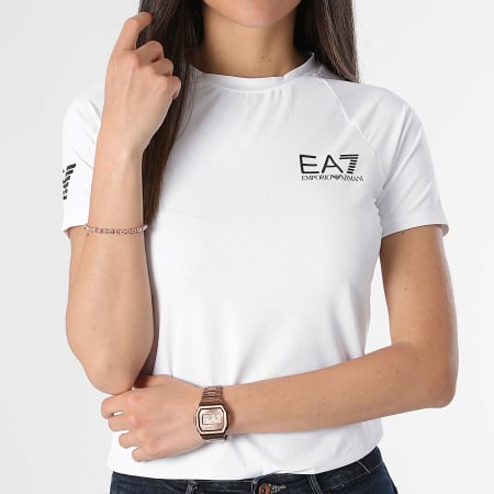 EA7 Emporio Armani - Camiseta de mujer 8NTT70-JEMZ Blanca