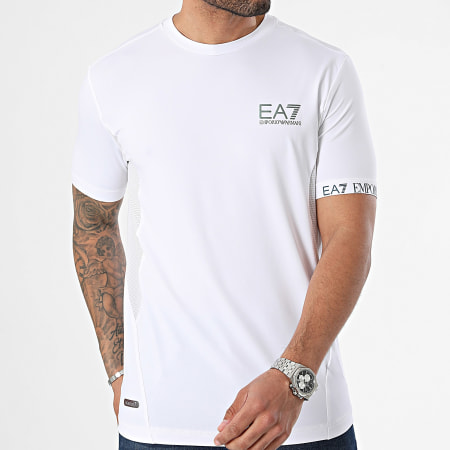 EA7 Emporio Armani - Tee Shirt 3DPT21-PJMEZ Blanc