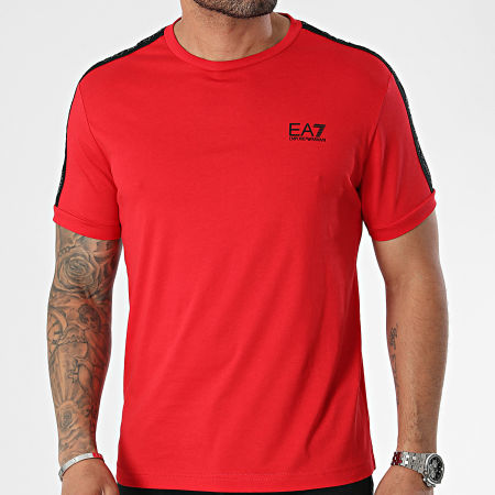 EA7 Emporio Armani - Tee Shirt A Bandes 3DPT35-PJ02Z Rouge