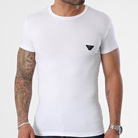 Emporio Armani - Tee Shirt A Bandes 111035-4R523 Blanc