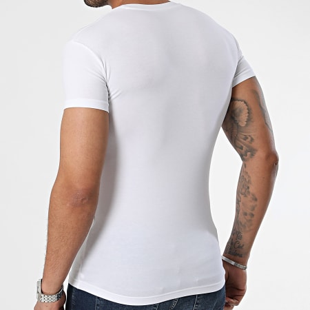 Emporio Armani - Tee Shirt A Bandes 111035-4R523 Blanc