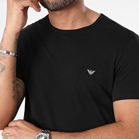 Emporio Armani - Juego de 2 camisetas 111267-4R722 Blanco Negro