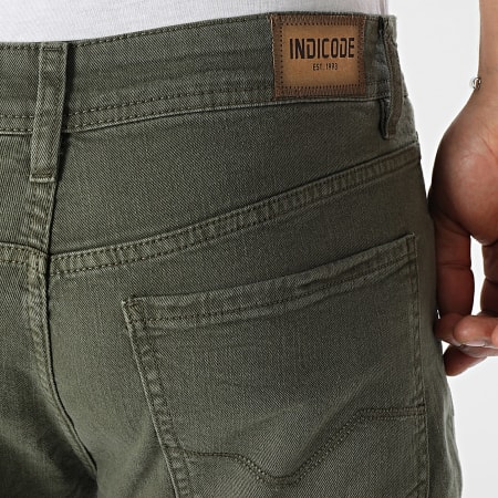 Indicode Jeans - Vaqueros Gannar Regular 60-356 Verde caqui