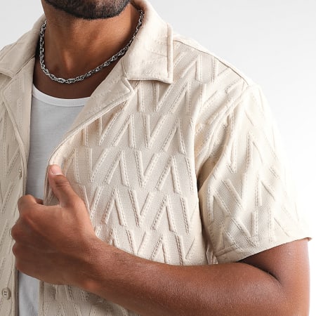 LBO - Ensemble Chemise Manches Courtes Et Short Jogging 0191 Beige