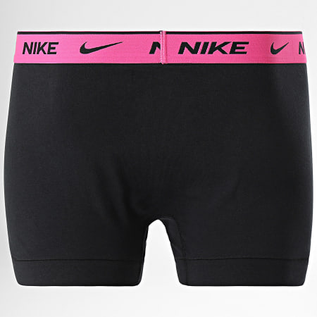 Nike - Set di 2 boxer KE1085 nero giallo rosa