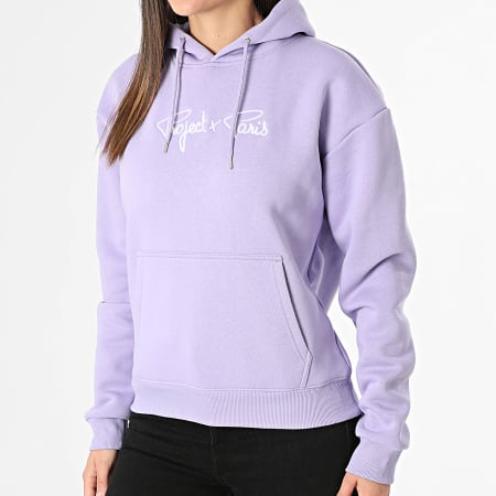 Project X Paris - Sudadera con capucha para mujer F222138 Púrpura