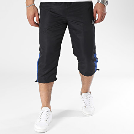 Sergio Tacchini - Vabita 39552 Pantaloncini da jogging nero blu reale