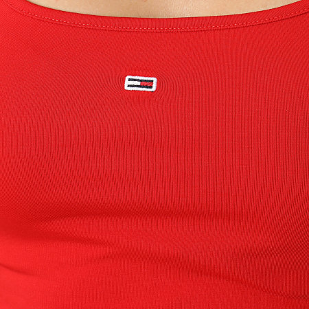 Tommy Jeans - Camiseta de tirantes para mujer Essential 7381 Rojo