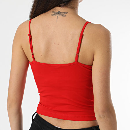 Tommy Jeans - Camiseta de tirantes para mujer Essential 7381 Rojo