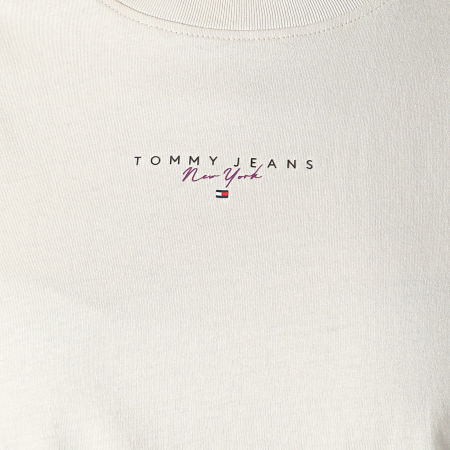Tommy Jeans - Tee Shirt Femme Essential Logo 7828 Beige