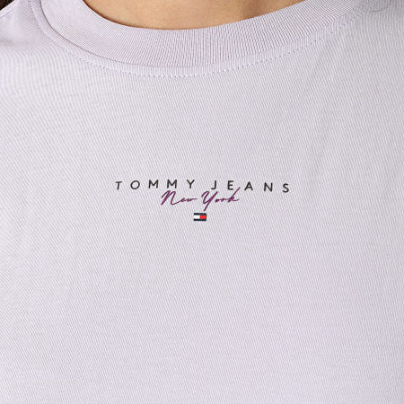Tommy Jeans - Maglietta donna Essential Logo 7828 viola