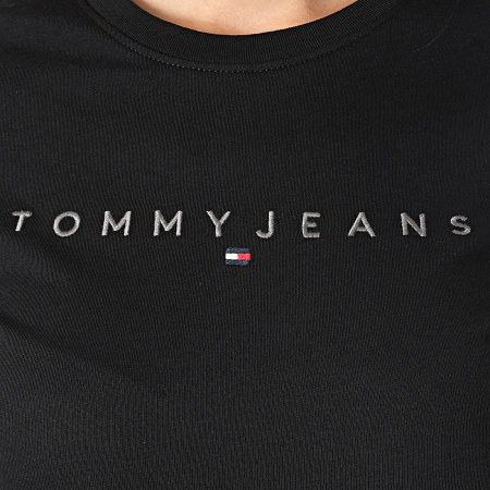 Tommy Jeans - Tee Shirt Femme Tonal Linear 7827 Noir