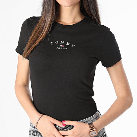 Tommy Jeans - Tee Shirt Femme Essential Logo 8140 Noir