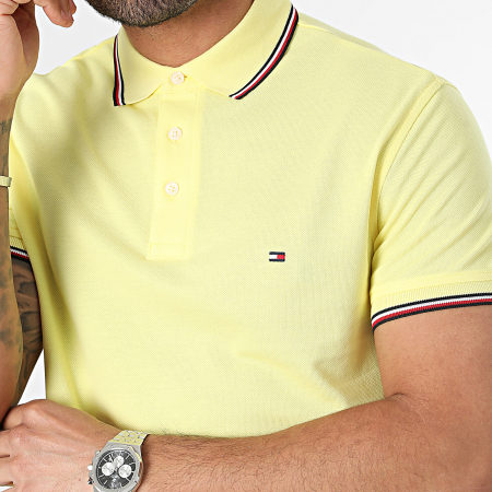 Tommy Hilfiger - Polo Manches Courtes Slim Tipped 0750 Jaune
