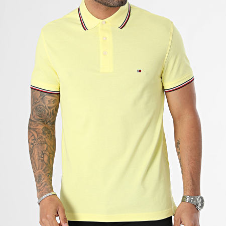 Tommy Hilfiger - Polo Manches Courtes Slim Tipped 0750 Jaune